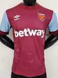 23-24 West Ham Home Player Version Soccer Jersey