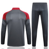 23-24 Man City Grey Red Half Pull Tracksuit #B724(半拉链)