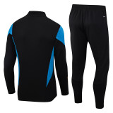 23-24 Germany Black Half Pull Tracksuit (半拉链)