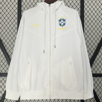 24-25 Brazil White Windbreaker
