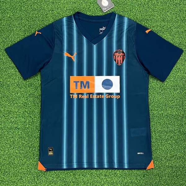23-24 Valencia Away Fans Soccer Jersey