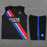 23-24 PSG Black Tank top and shorts suit