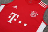 23-24 Bayern Red Tank top and shorts suit