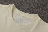 24-25 Man Utd Beige Training Short Suit (100%Cotton)纯棉