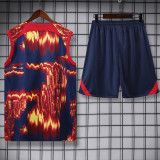 23-24 RB Leipzig Red Blue Tank top and shorts suit