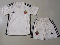 23-24 Roma Away Kids Soccer Jersey