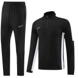 2023 NK Black Half Pull Tracksuit (半拉链) #NB05