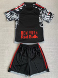 23-24 New York red Bulls Third Kids Soccer Jersey (带章)