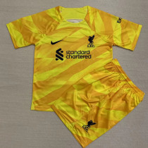 23-24 LIV Yellow GoalKeeper Kids Soccer Jersey