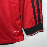 23-24 Man Utd Home Long Sleeve Soccer Jersey (长袖)