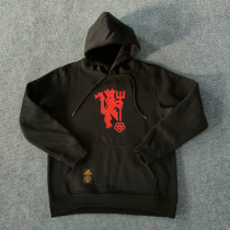 2023 Man Utd Black Hoody (加绒)(印花)