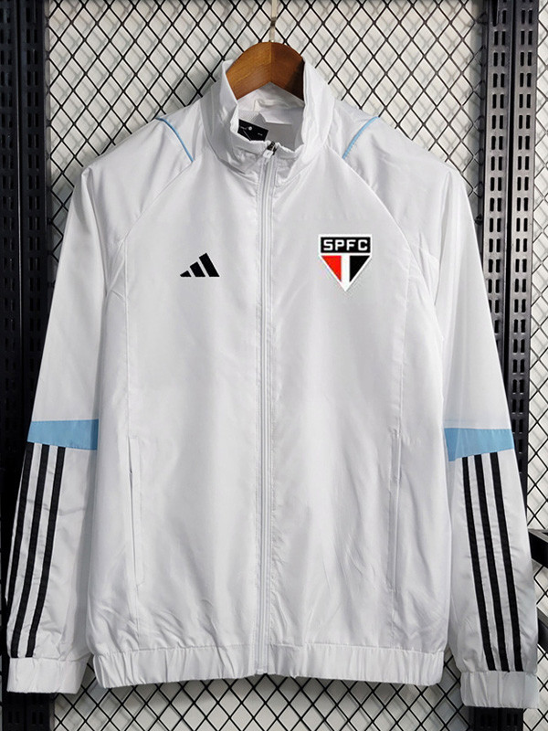 23-24 Sao Paulo White Windbreaker