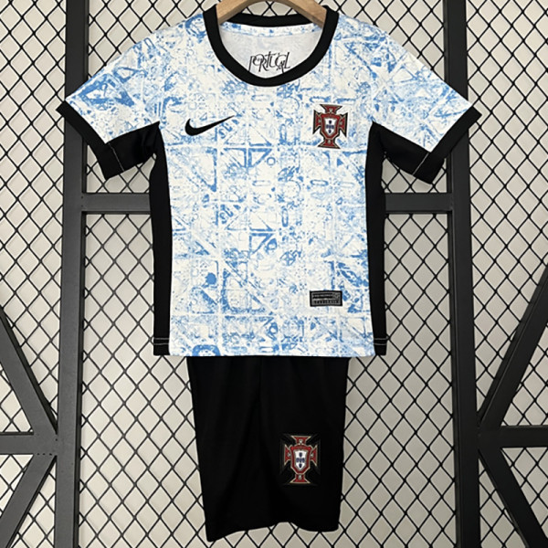 24-25 Portugal Away Kids Soccer Jersey