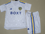 23-24 Leeds United Home Kids Soccer Jersey