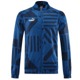 2023 New PU Royal Blue Windbreaker (风衣)