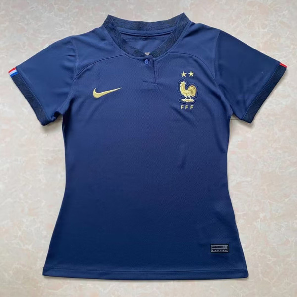 22-23 France Home World Cup Women Soccer Jersey (女)