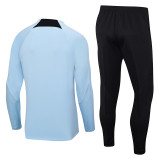 23-24 INT Lightl Blue Half Pull Tracksuit (半拉链)