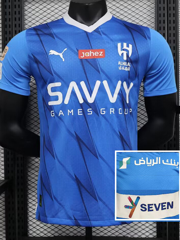 23-24 Al-Hilal Home Player Version Soccer Jersey