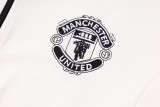 23-24 Man Utd White Half Pull Tracksuit (半拉链)