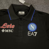2023 Napoli Black Polo Short Sleeve
