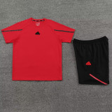 24-25 AD Red Training Short Suit #3333(100%Cotton)纯棉