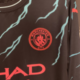 23-24 Man City Third Long Sleeve Soccer Jersey (长袖)