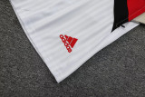 23-24 Flamengo Casual Classic White Tank top and shorts suit