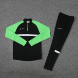 2023 NK Black Green Half Pull Sweater Tracksuit (半拉链) #NB03 Lh