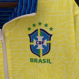 2023 Brazil Yellow & Blue Double Sided Windbreaker (双面风衣)