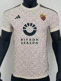 23-24 Roma Away Player Version Soccer Jersey (Print RI..SE. ) (圆圈广告)