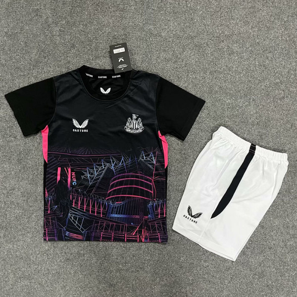 23-24 Newcastle Black Kids Training Soccer Jersey