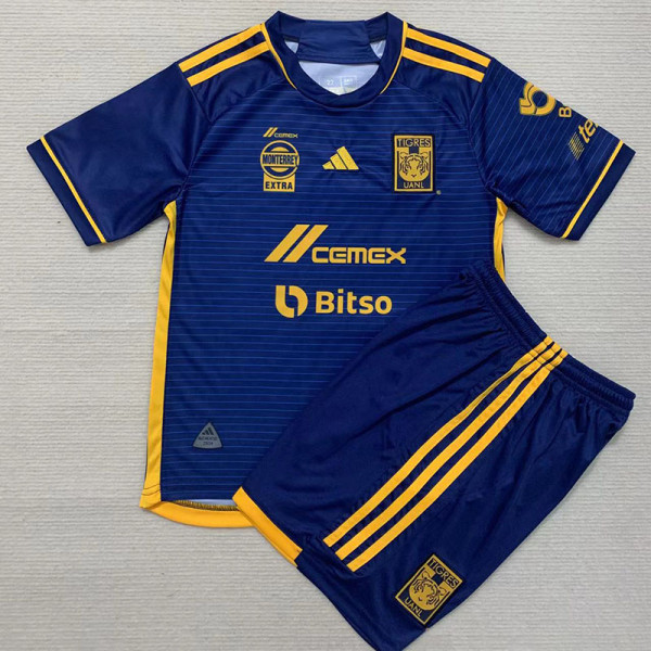 23-24 Tigres UANL Away Kids Soccer Jersey