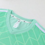2023 AD05 Green Short-sleeved Trouser Suit