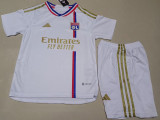 23-24 Lyon Home Kids Soccer Jersey