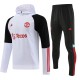 23-24 Man Utd White Hoodie Jacket Tracksuit