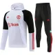 23-24 Man Utd White Hoodie Jacket Tracksuit