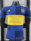 23-24 Boca Juniors Home Player Version Soccer Jersey