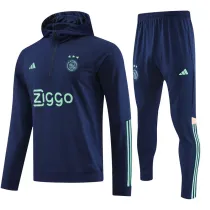 23-24 Ajax Royal Blue Hoodie Jacket Tracksuit