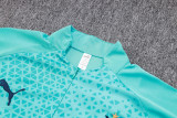 23-24 Marseille Lake Blue Half Pull Tracksuit # B728(半拉链)