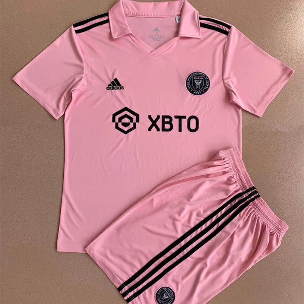 22-23 Inter Miami Home Kids Soccer Jersey
