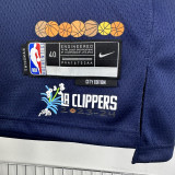 23-24 CLIPPERS WESTBROOK #0 Dark blue City Edition Top Quality Hot Pressing NBA Jersey