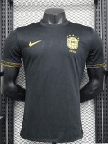 2023 Brazil Black Special Edition Player Version Soccer Jersey (CBF标)