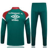 23-24 Fluminense Dark Green Half Pull Tracksuit #B673(半拉链)