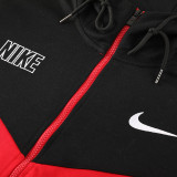 23-24 NK Black Red Hoodie Jacket Tracksuit #NM06