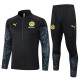 23-24 Dortmund Black Jacket Tracksuit #A695