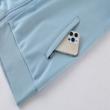 23-24 Club America Blue Grey Jacket Tracksuit #01