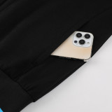 23-24 INT Black Hoodie Jacket Tracksuit #01