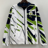 2023 Man City Navy Blue & White Double Sided Windbreaker (双面风衣)(刺绣)