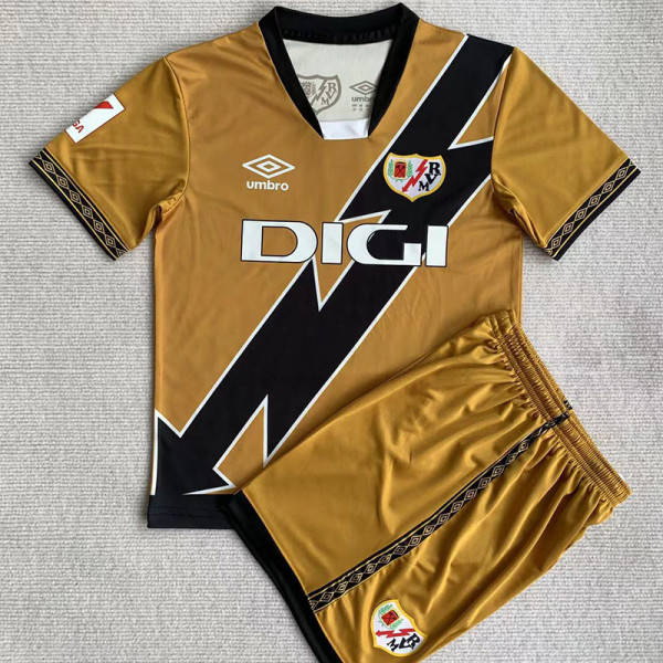23-24 Rayo Vallecano Third Kids Fans Soccer Jersey