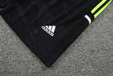 23-24 Man Utd Black Training Shorts Pants (绿边）
